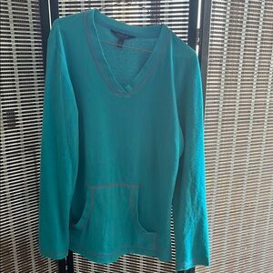 Long Tall Sally Green Relaxed Long Sleeve Pajama Top